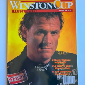 Vintage Nascar Winston Cup Illustrated Magazine December 1991 Rusty Wallace