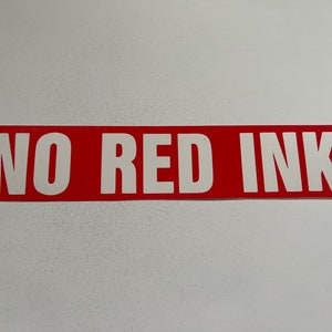 Vintage No Red Tape Political Bumper Sticker