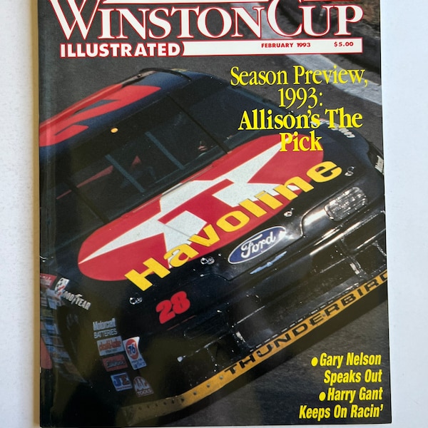 Vintage Nascar Winston Cup Illustrated Magazine February 1993