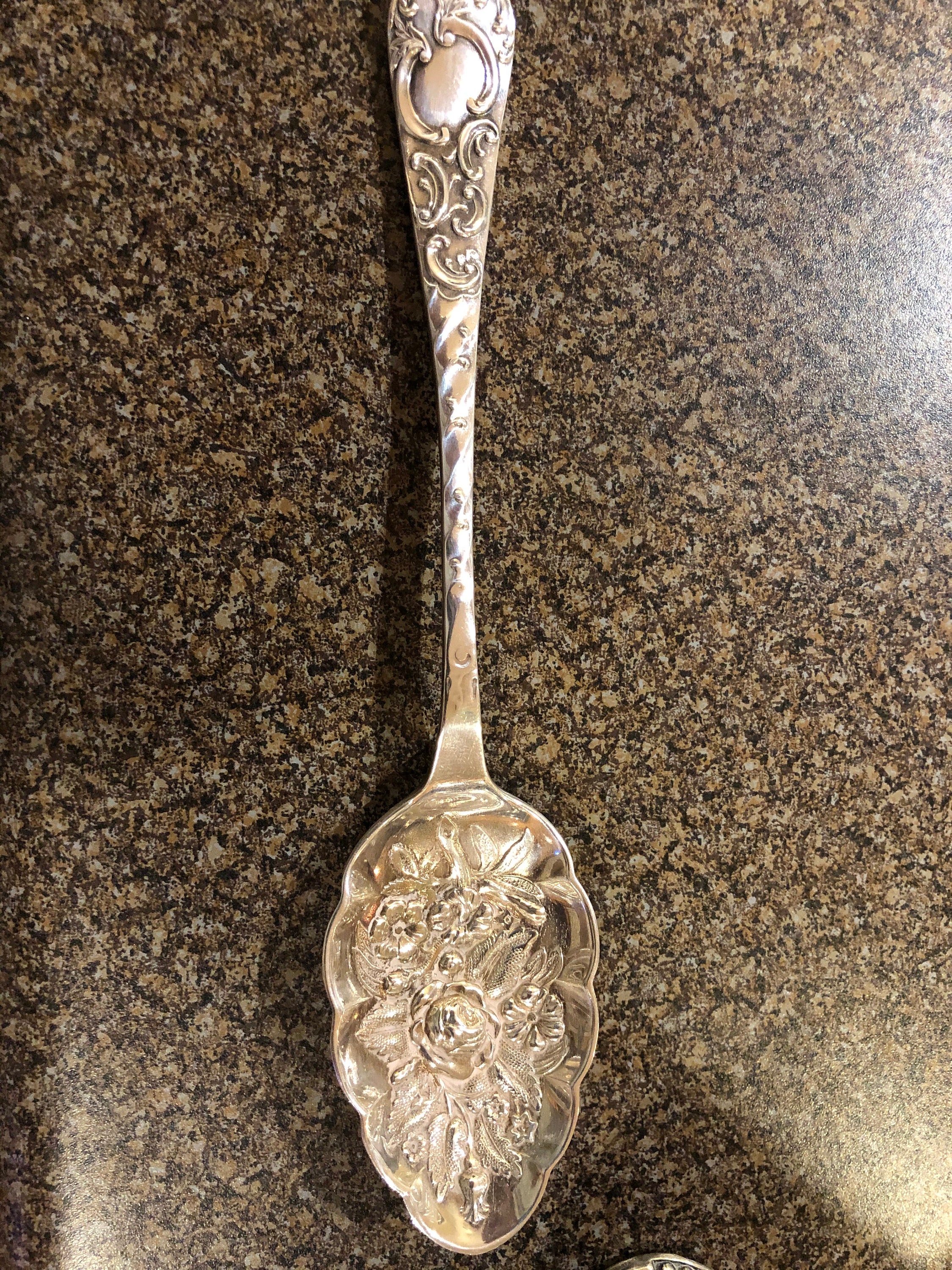 E.P.N.S England Antique silver spoon Etsy