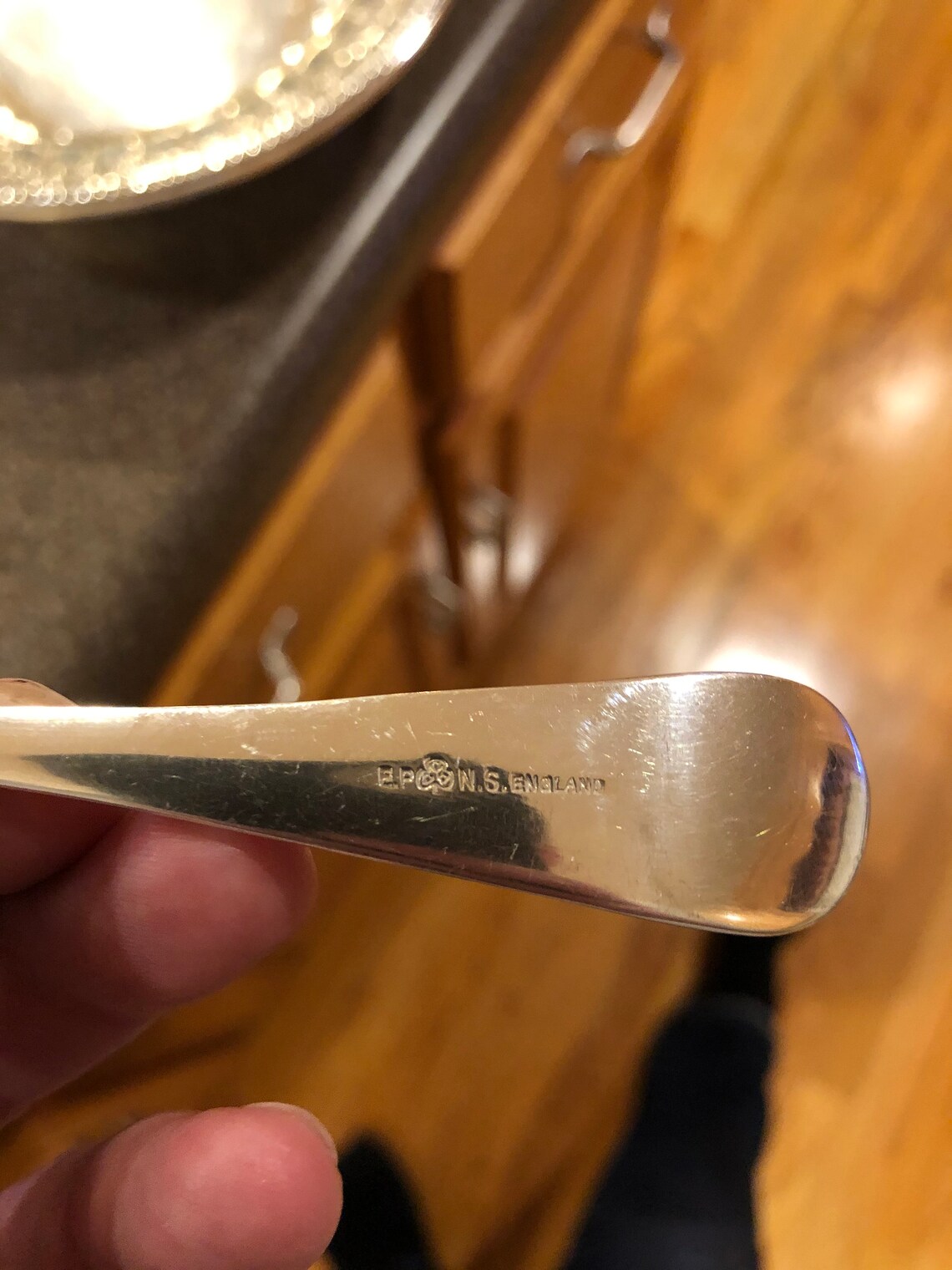 E.P.N.S England Antique silver spoon Etsy