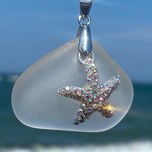 Sea Glass Pendant Starfish