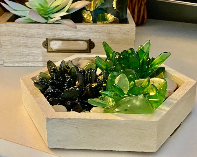 Sea Glass Succulent Dish