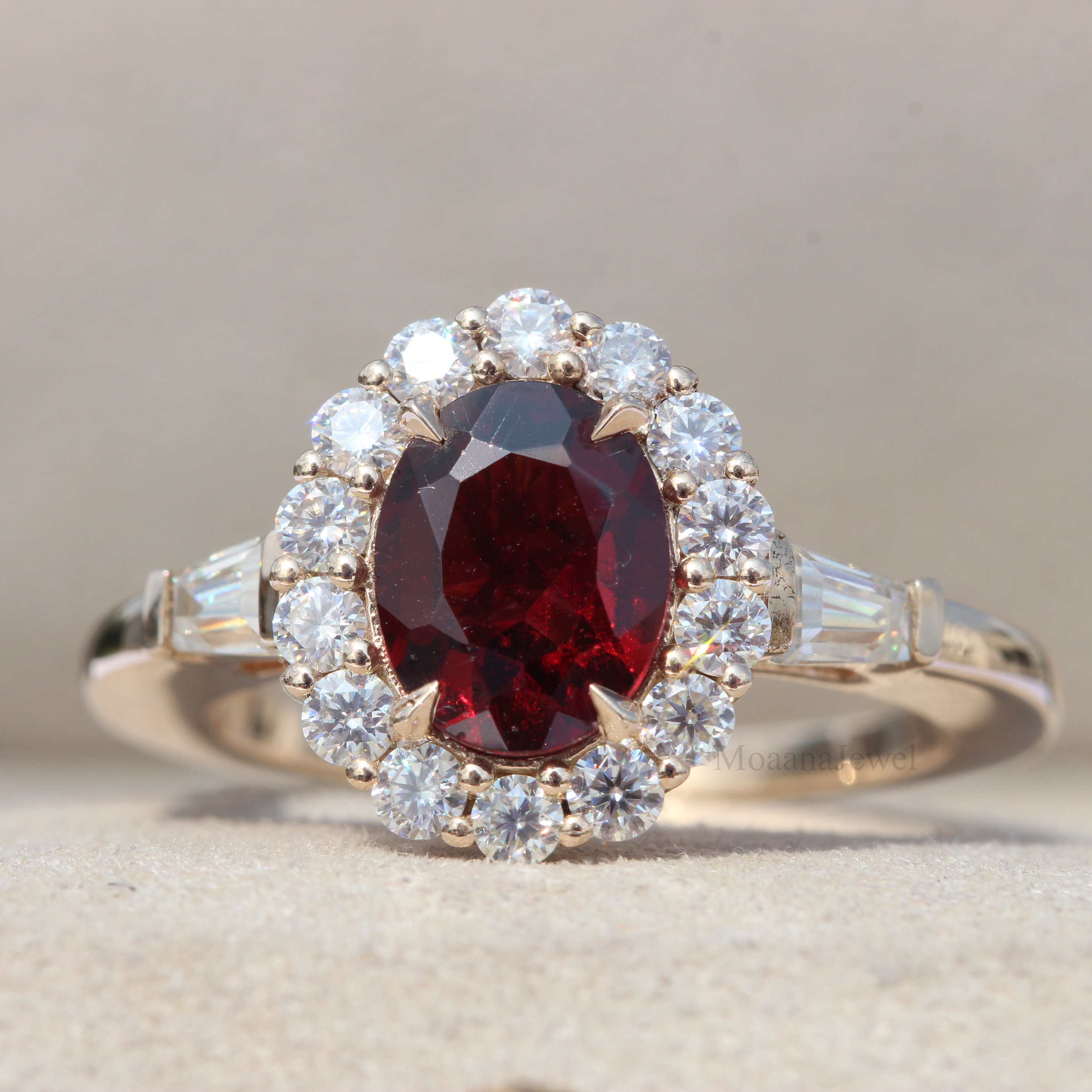 1920s Garnet Ring - Etsy Canada