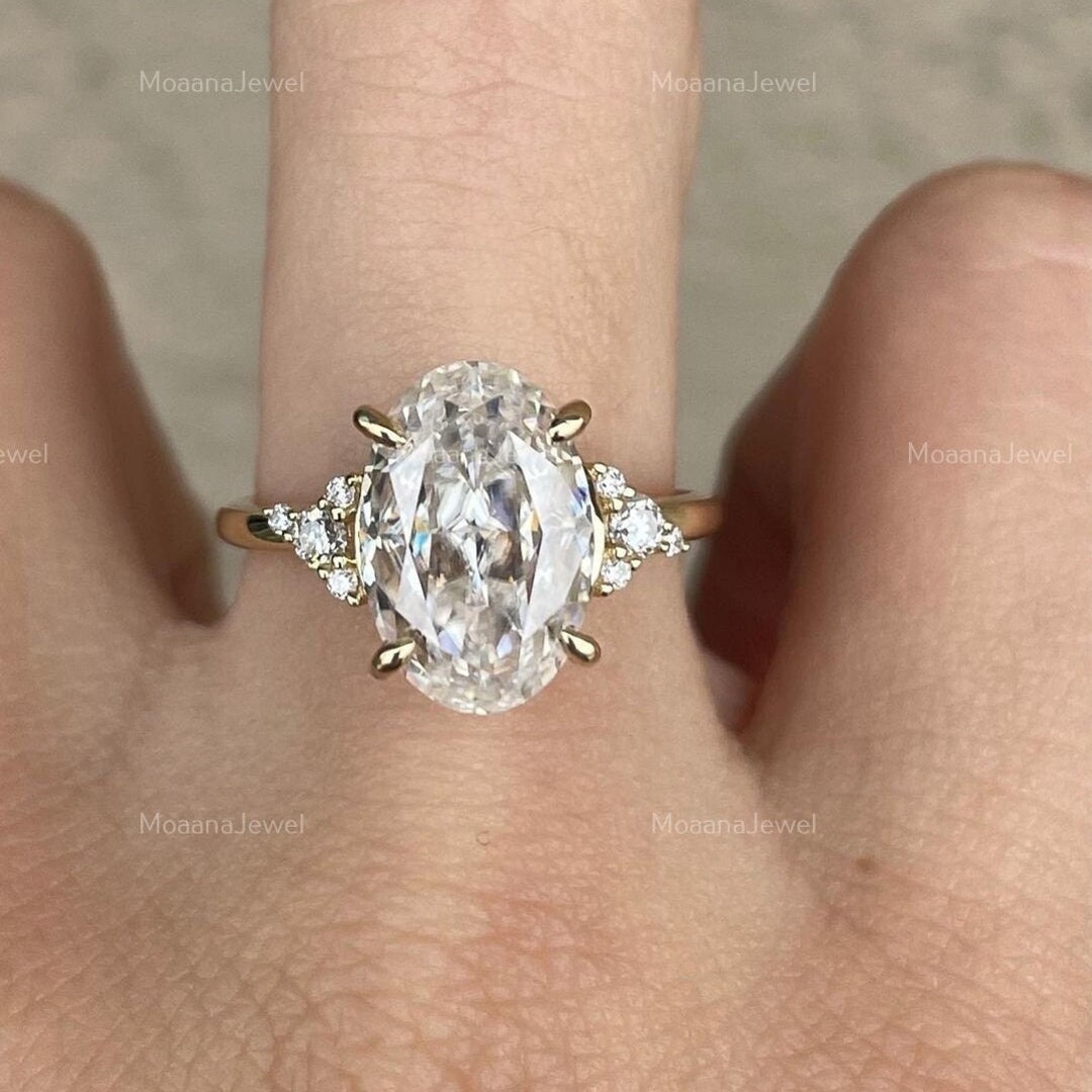 Oval Cut Engagement Ring Gold Ring Silver Ring Promise Ring - Etsy