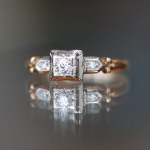 Moissanite drei Stein-Ring, Sterling Silber viktorianischen Stil Ring