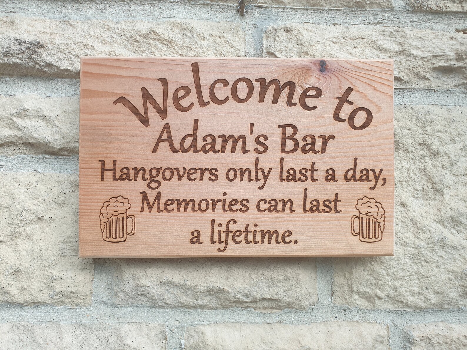 Home Bar Sign Personalised Garden Bar Sign Wall Decor Etsy
