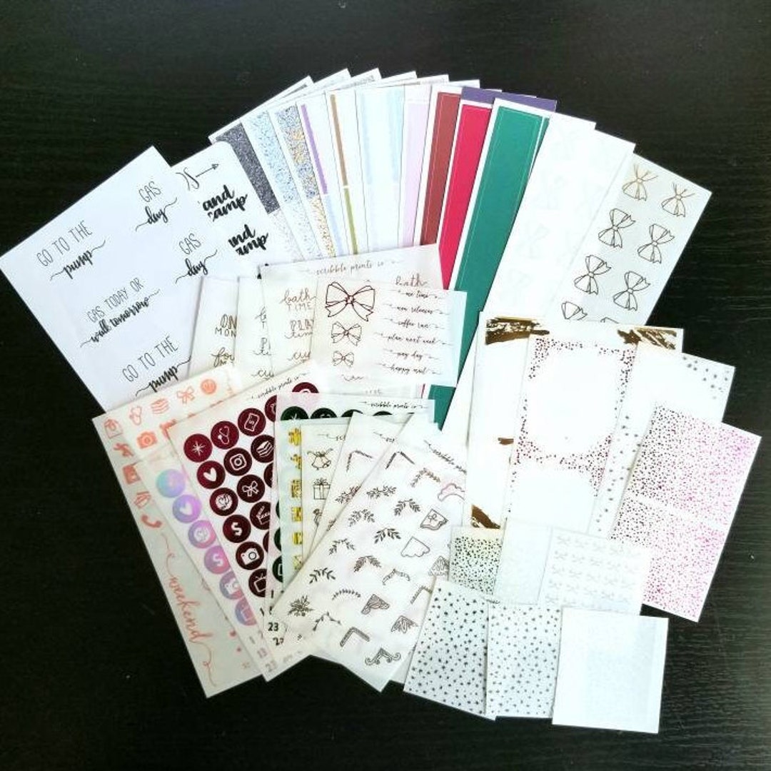 Planner Grab Bag SPC Foils Scripts TCMC Fullbox Rose Etsy