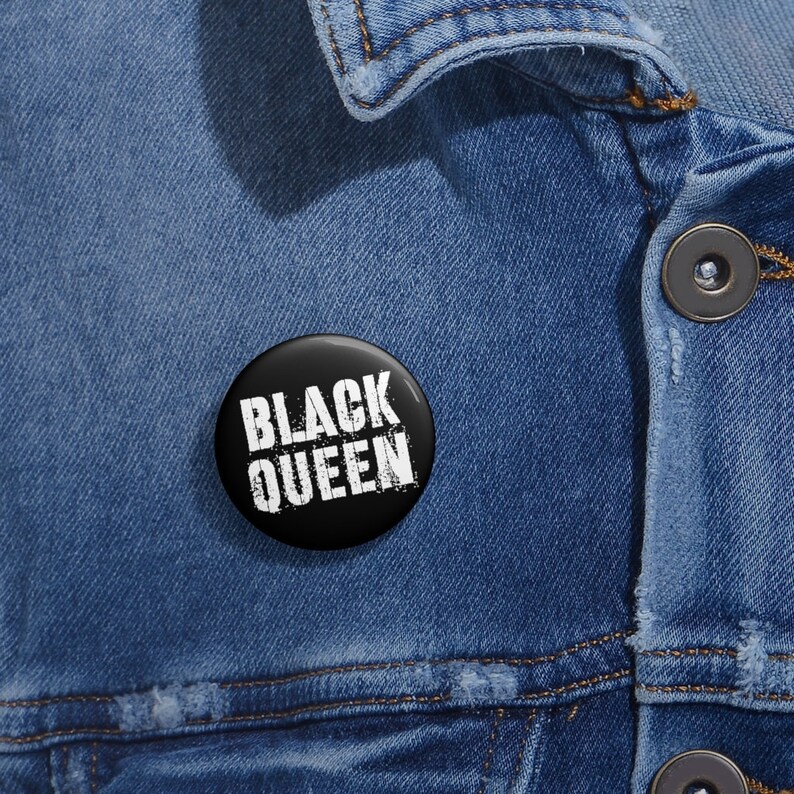 or Shirt! Stylish Button for Your Poster Board Black Queen Original Pin Bag
