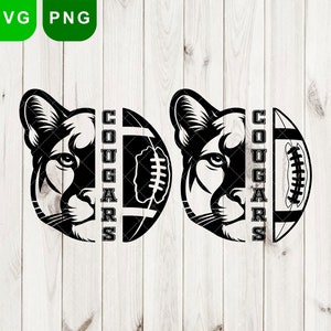 Cougars svg & png, Cougar svg, Cougars Football svg, Cougars mascot svg, Cougars logo png, Digital Cut File, sport Cougars png, Cougar shirt