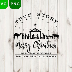 Nativity SVG, Nativity scene svg, Holiday Decoration Decal, Vinyl Cut File, Christmas SVG, Nativity Cricut, Silhouette files svg dxf png jpg
