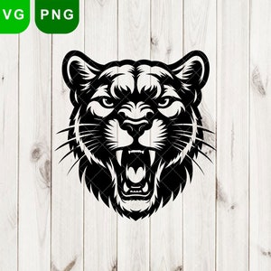 Cougar head svg, Cougars Svg & PNG, Cougars svg, digital file, football svg, Cougar Face Svg, Cougar Clipart, Cougar scratches design