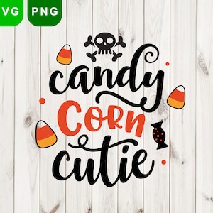 Candy Corn Cutie SVG, Halloween SVG, Candy Corn SVG, Digital Download, Cricut, (individual svg/png files) Silhouette, Glowforge