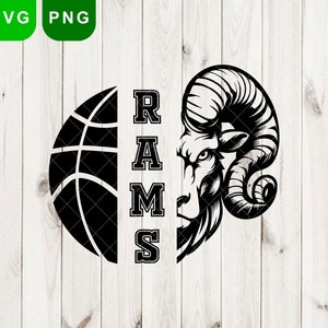 Rams svg, Ram svg, Rams Basketball svg, basketball png, Rams mascot svg, Rams svg Cut Files Cricut, Rams school svg sports, Rams logo png