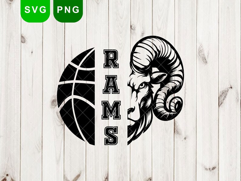 Rams Svg, Ram Svg, Rams Basketball Svg, Basketball Png, Rams Mascot Svg ...