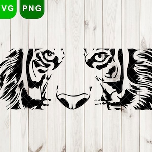 Tigers svg/png, Tiger Head svg, Tiger svg, Tiger Eyes svg, Tigers mascot svg, cricut silhouette files, Tigers png, Tigers school spirit svg