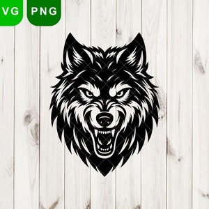 Wolf face SVG File, Wolf Head Predator, Wolf Svg, Wolf Clipart, Mountain Wolf Svg, Wolf Shirt, Wolf Svg, Cool Wolf Head, Files for Cricut