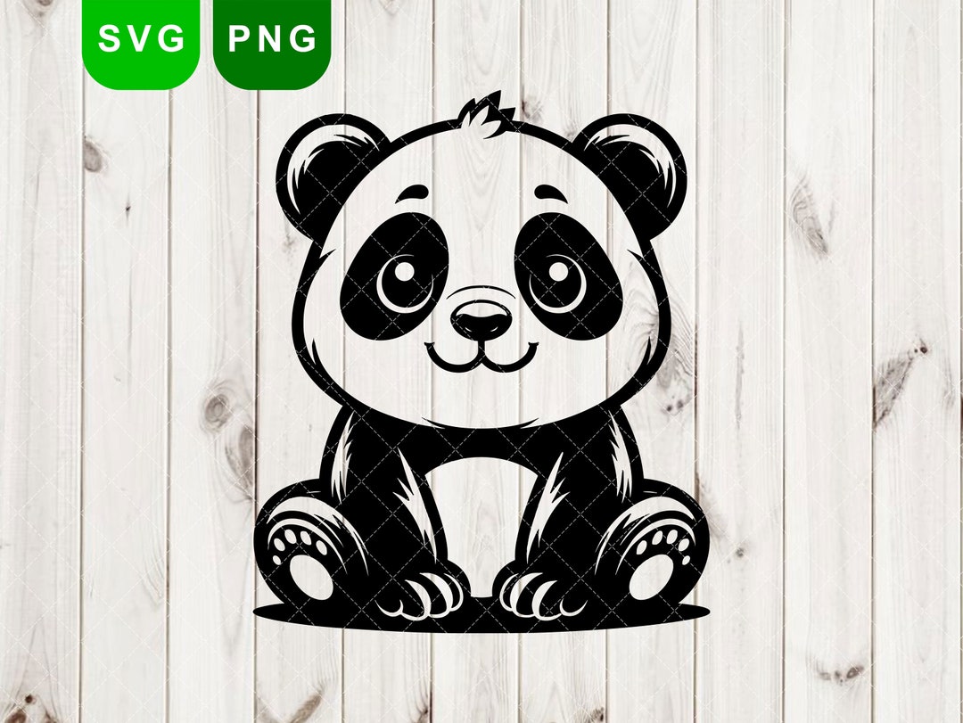Baby Panda SVG Files, Panda Svg, Baby Panda Png, Animal Svg, Cute Baby ...