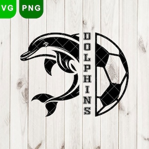 Delfine Fußball svg, Delfine svg & png, Delfine svg, Delfine T-shirt Design, Delfine Fußball, Delfine Maskottchen svg, Delfine Logo png