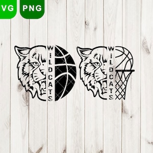 Wildcats Wildcat, svg, png, Wildcats clipart, Wildcat basketball svg, Wildcat svg mascot cut file, Wildcats Head svg, Mascot Wildcat, Logo