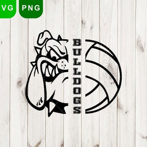 Bulldogs svg & png, Bulldog svg, Bulldogs Volleyball svg, Volleyball png, Bulldogs mascot svg, volleyball shirt svg, Bulldogs svg Cut Files