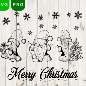 Christmas Gnomes SVG, gnome svg, merry christmas svg, Christmas Gnome Clipart, gnome for the holidays svg, gnomes svg, cricut file