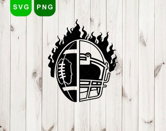 Helm Fußball Feuer svg, Fußballball svg, Foootball Feuer svg, Fußballhelm svg Helm Feuer svg, Fußballhelm Fußball Logo