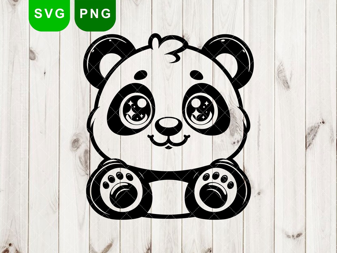 Baby Panda SVG Files, Cute Baby Panda Layered, Baby Panda Png, Cute ...