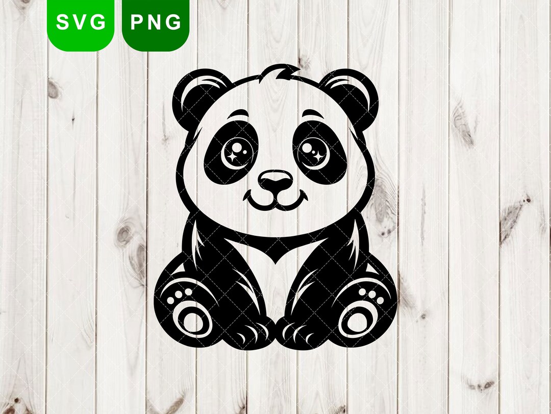 Baby Panda SVG, Baby Panda Png, Cartoon Panda Cutting Panda Svg, Animal ...