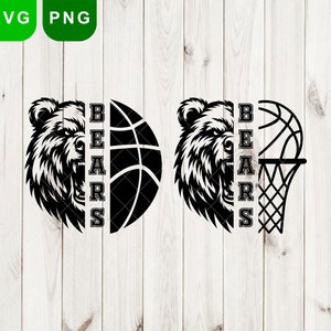 Bears svg & png, Bear svg, Bears Basketball svg, basketball png, Bears mascot svg, Bears svg, Bears school svg sports, Bears logo png,