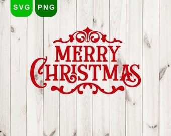 Christmas SVG, Merry Christmas SVG, Christmas Cut Files, Cricut, Silhouette Cut File, Merry Christmas Saying Svg, Christmas Clip Art