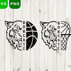 Bobcats svg & png, Bobcat svg, Bobcats Basketball svg, basketball png, Bobcats mascot svg, Bobcats svg Cut Files Cricut, School Pride Svg,