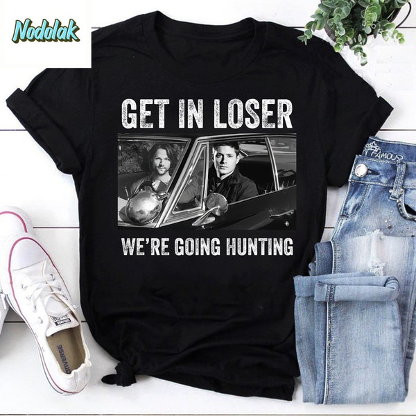 Get In Loser Wir jagen Supernatural Vintage T-Shirt, Supernatural Shirt, Dean Winchester und Sam Winchester Shirt