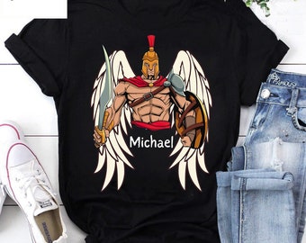 Michael Spartan Warrior Mascot Vintage T-Shirt, Michael Spartan Shirt, Spartan Warrior Shirt, Warrior Shirt