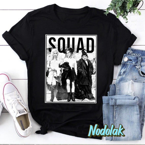 Three Witches Squad Hocus Halloween T-Shirt, Squad Shirt, Hocus Pocus Shirt, Sanderson Sisters Shirt