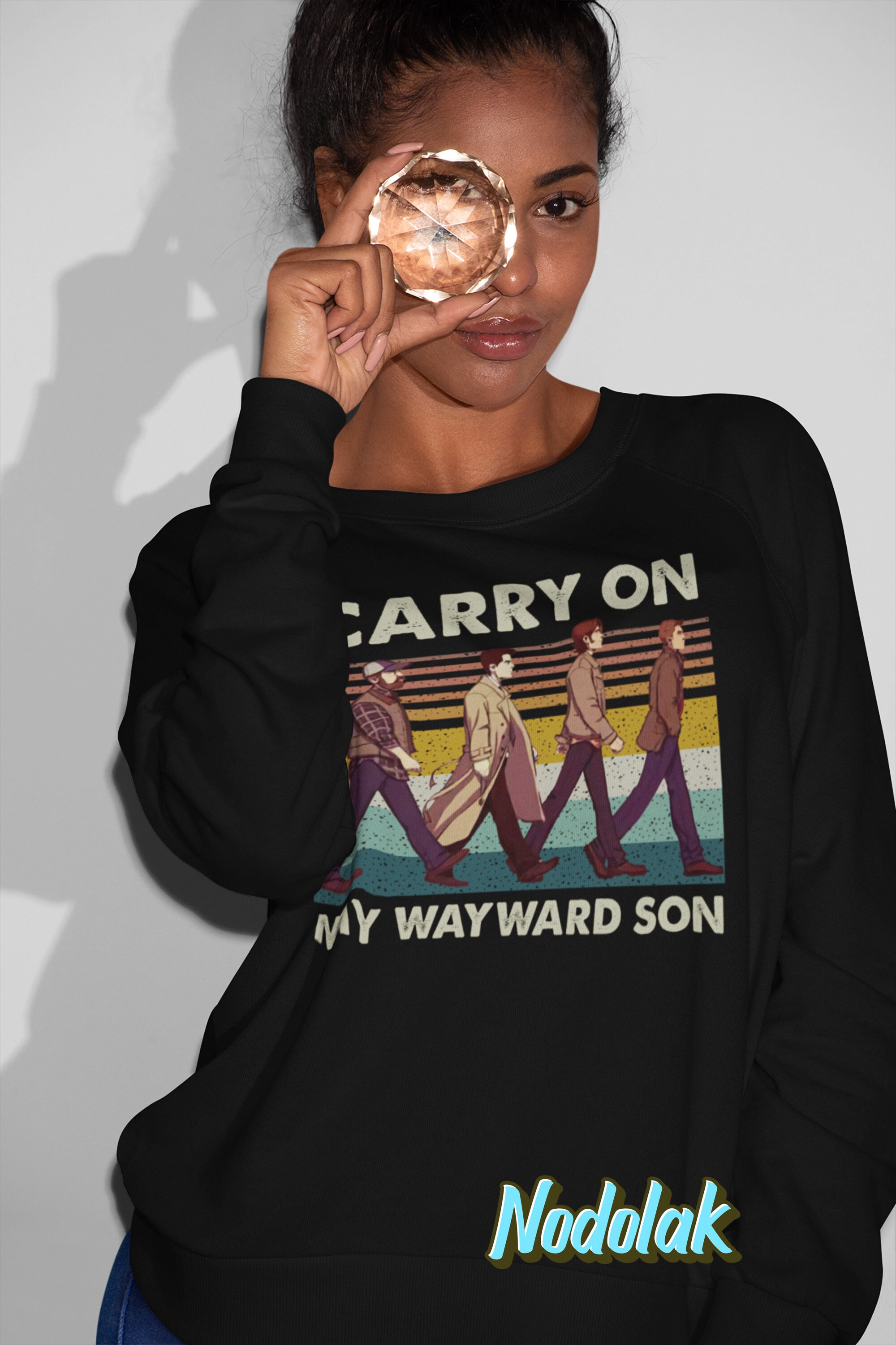 Carry on my Wayward Son, supernatural Vintage suns' Sticker | Spreadshirt