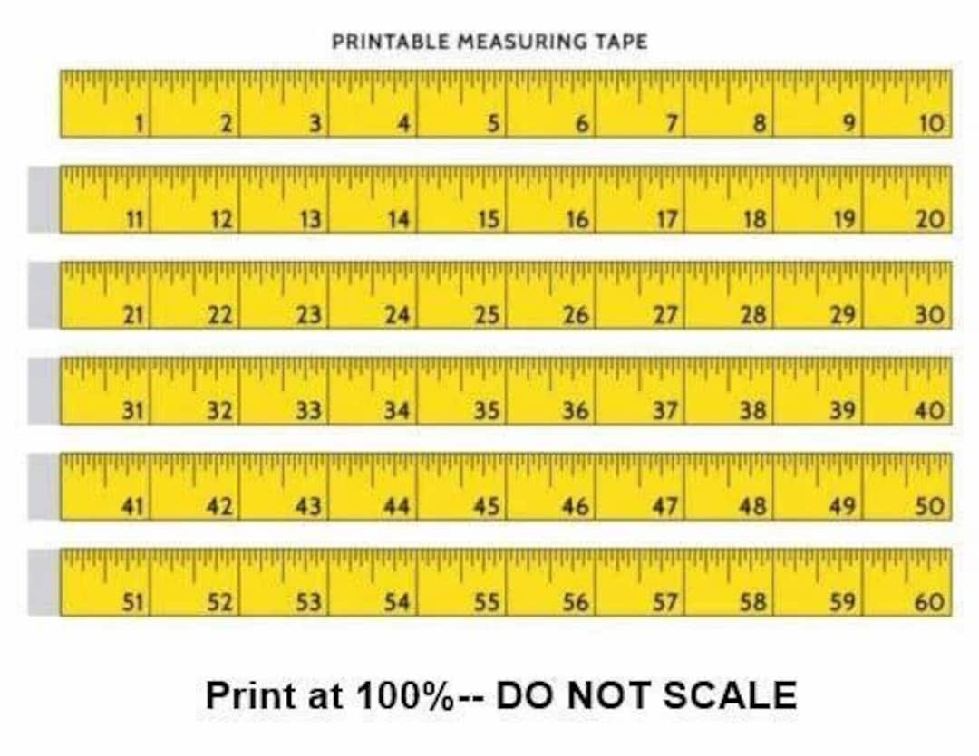 Printable Tape Measure - Etsy