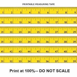 printable tape measure