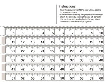 printable tape measure