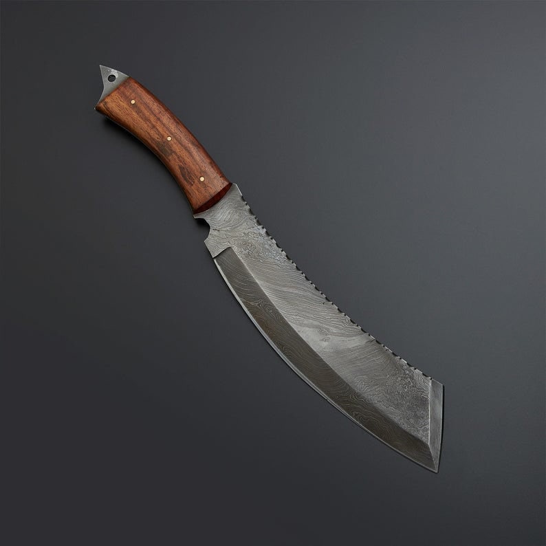 kitchen knife Damscus steel bone breaker knife meat cleaver chef knife engraved knife cook knife chef gifts meat knife meat chopper