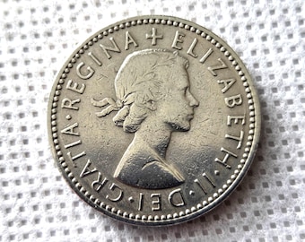 1953年 エリザベス女王 2シリング 銀製 イギリス 1953年 2シリング フロリン 英国エリザベス女王コイン
