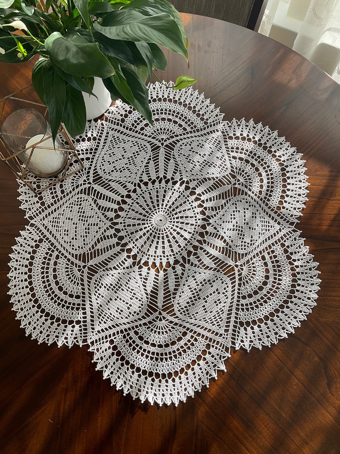 Doily for Round Coffee Table or Dining Table 32'' Etsy