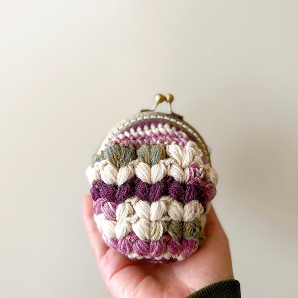 Crochet Heart Purse, Handmade