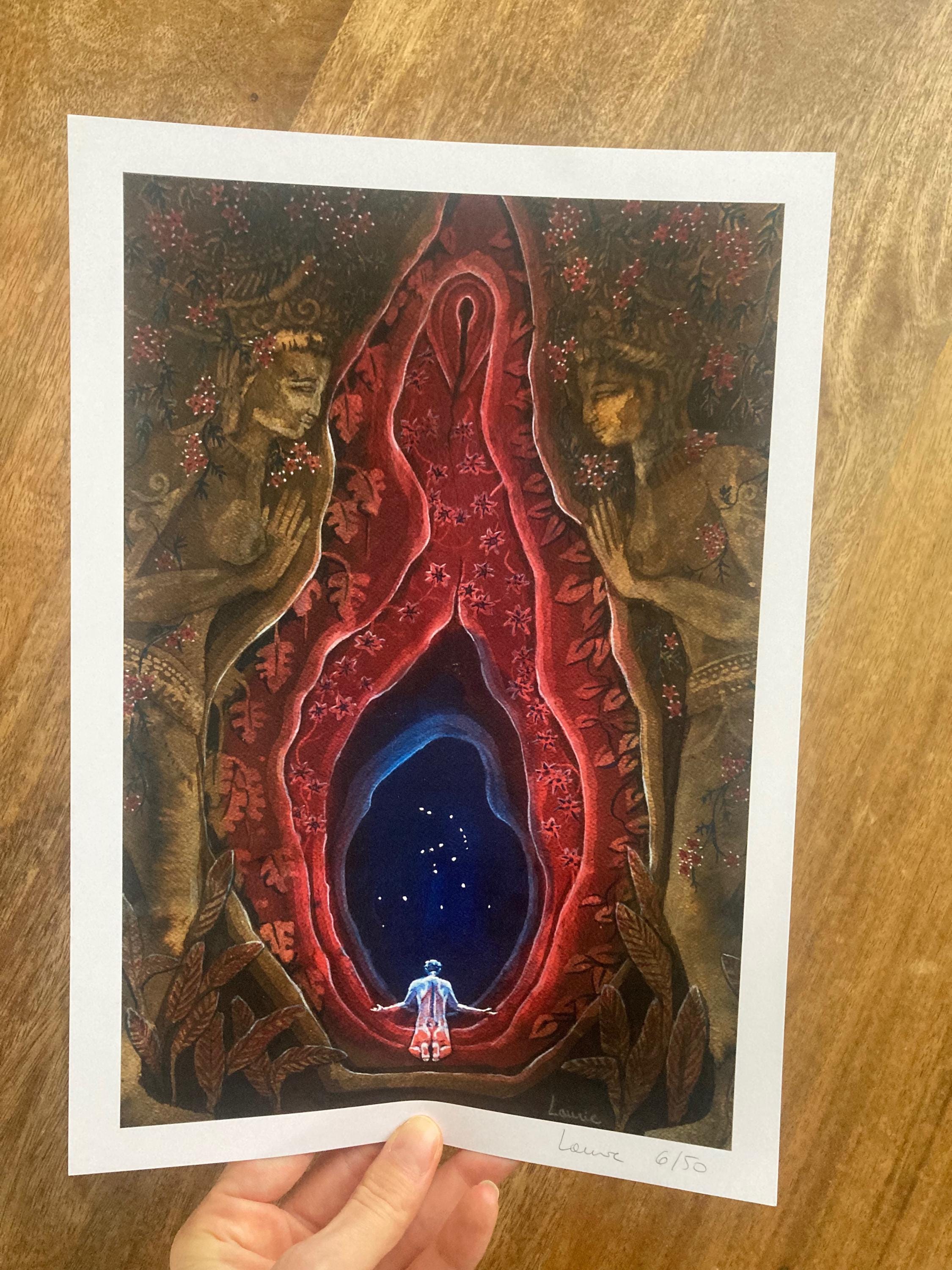 Yoni - at the Sacred Entrance - Art Print - Laurie Lardinois - Limited ...