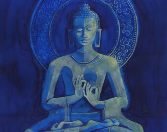 Awakening Prayer - Bouddha - Art Print - Laurie Lardinois - Limited signed edition
