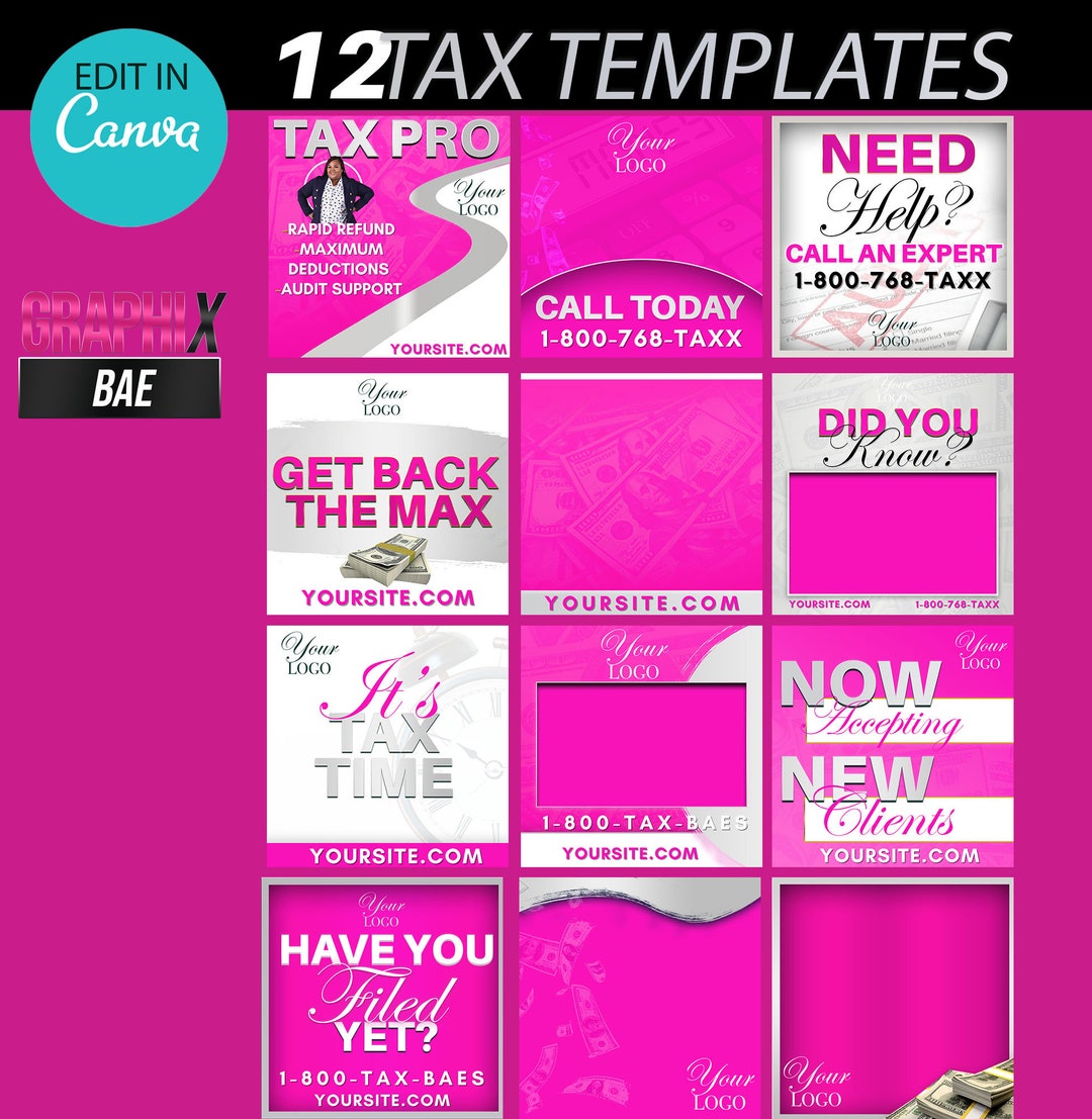 Etsy Tax Flyer TAX Season Template Tax Flyer Money Tax Etsy