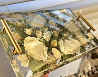 8x11 Flower Preservation Tray | Wedding Bouquet Preservation | Custom Keepsake