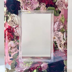 Preserved Flower Photo Frame (9x7", 4x6" Photo) | Bridal Bouquet Keepsake