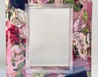 Preserved Flower Photo Frame (9x7", 4x6" Photo) | Bridal Bouquet Keepsake