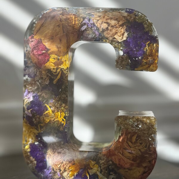 Resin Baby Keepsake Letters Etsy